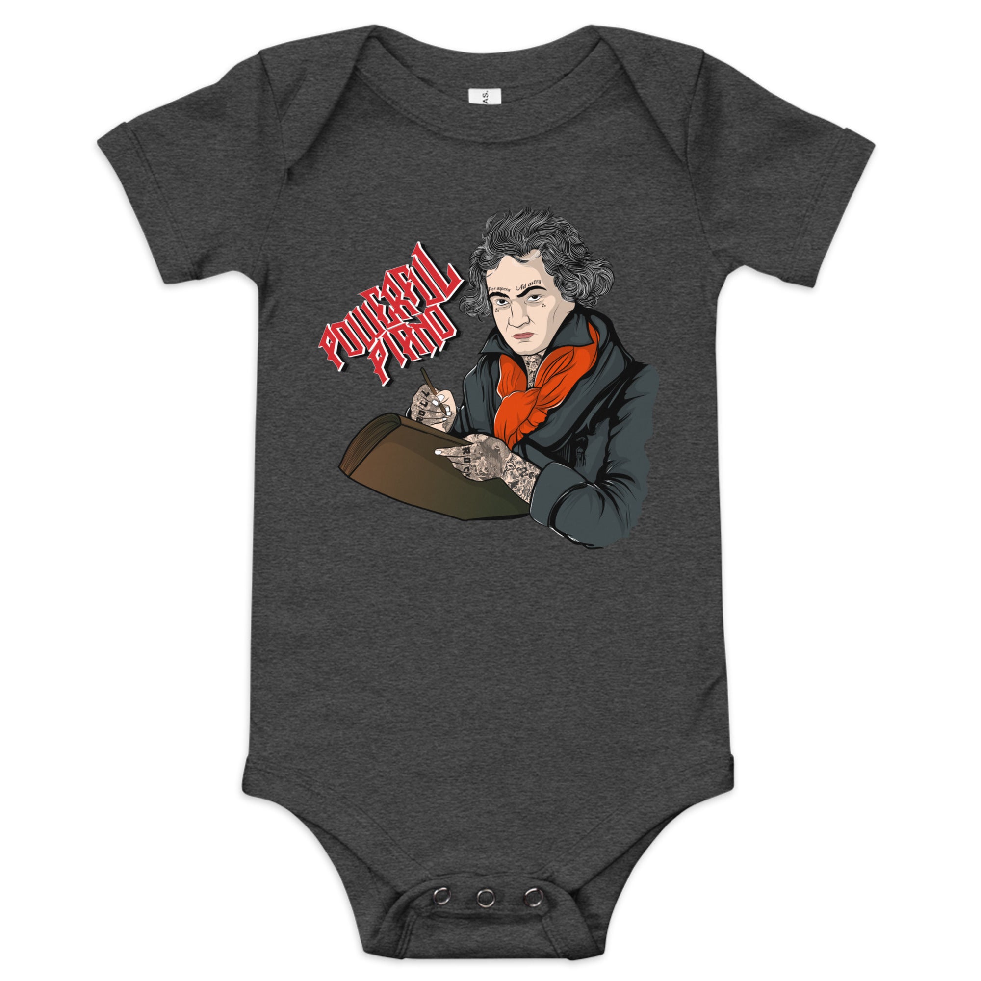 Beethoven Baby Short Sleeve One Piece