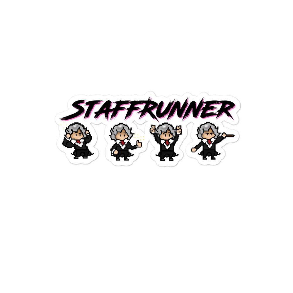 Beethoven StaffRunner Sticker